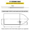 VEVOR Outboard Steering System 15' Outboard Steering System 15 Feet Boat Steering Cable with 13" Wheel Durable Marine Steering System