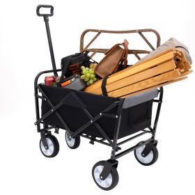 Collapsible Foldable Wagon Cart with strapping system, Beach Wagon , Utility Cart