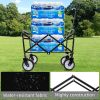 Collapsible Foldable Wagon Cart with strapping system, Beach Wagon , Utility Cart