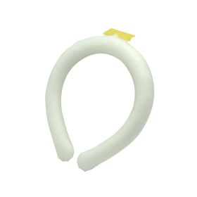 Cooling Neck Hanging Ice Ring Outdoor Sports (Option: White 28 ℃)