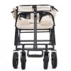 Collapsible Foldable Wagon Cart Beach Wagon Heavy Duty Utility Cart Utility Wagon Grocery Cart for for Camping Shopping Sports Gardeing Fishing Suppor
