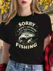 Teediy Thinking about FISHING Teediy Women'S Pure T-Shirt with Comfortable Fit